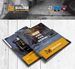 indesign模板－产品展示手册(建筑行业)：Construction Brochure Templates